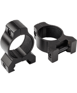 1" Weaver-Style Black Matte Rings (Low)