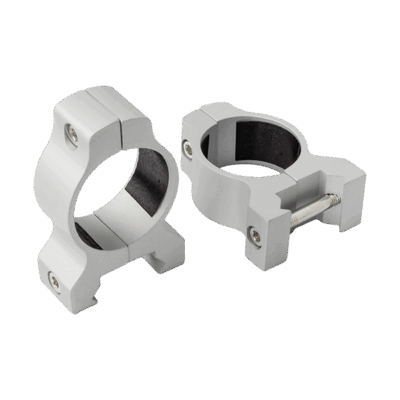 1" Weaver-Style Silver Matte Rings (Low)